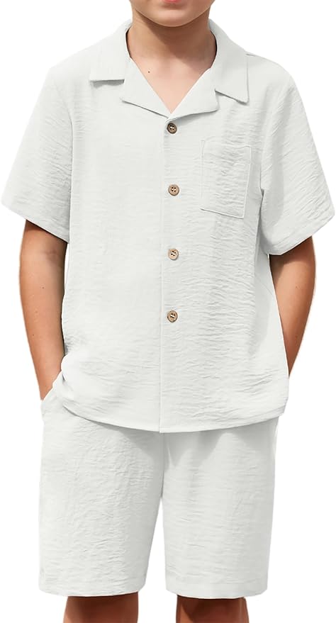 Boys' Hawaiian 2-Piece Summer Outfit Set