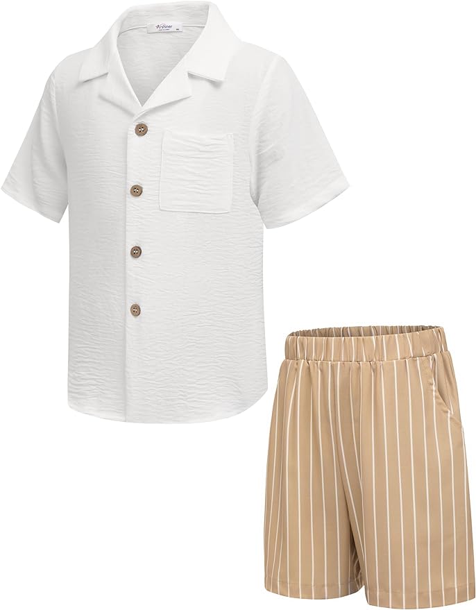 Boys' Hawaiian 2-Piece Summer Outfit Set