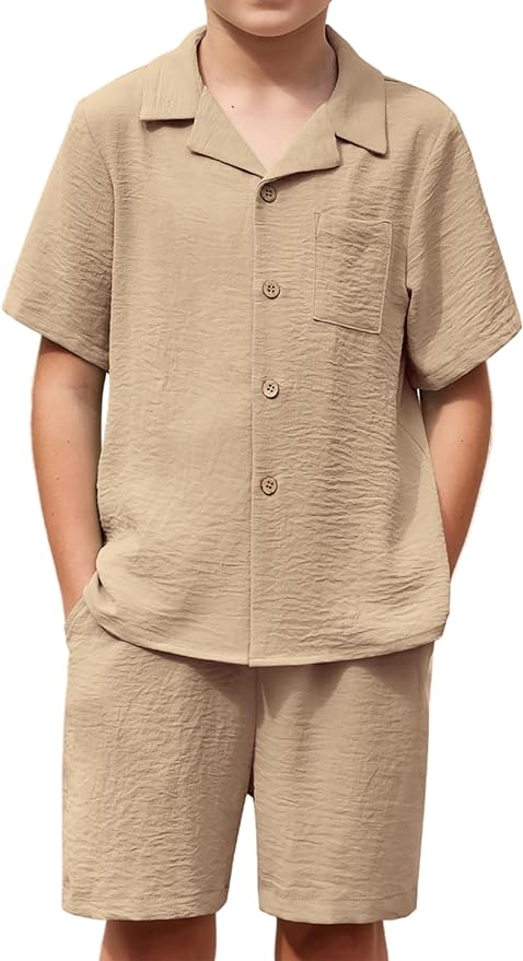 Boys' Hawaiian 2-Piece Summer Outfit Set