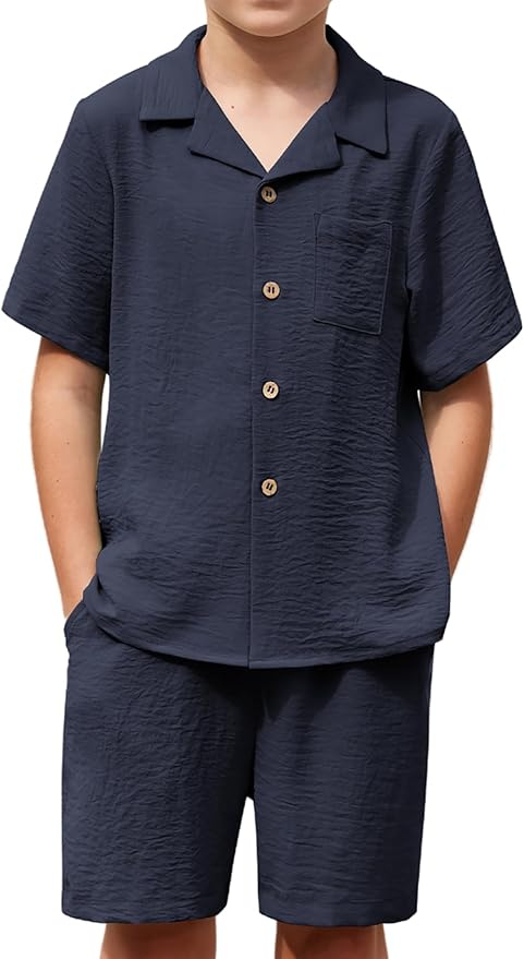 Boys' Hawaiian 2-Piece Summer Outfit Set
