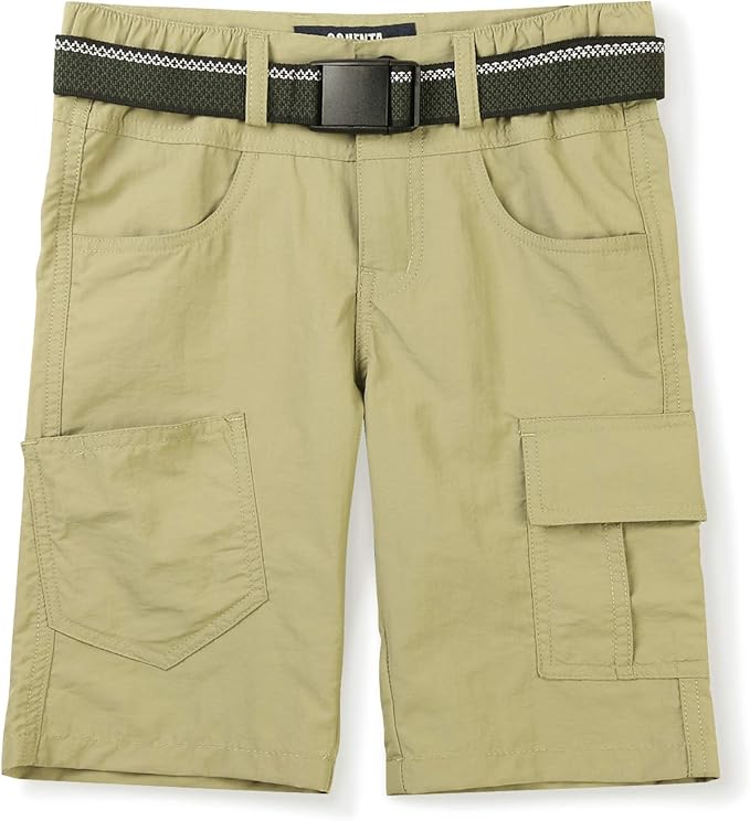 Boys' Quick-Dry Cargo Shorts – Outdoor Hiking Style