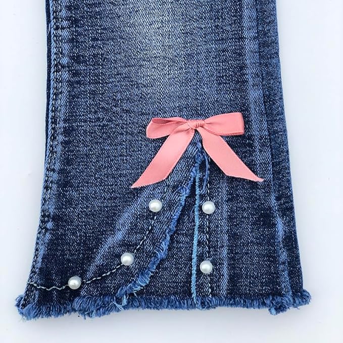 Girls' Pullover Sweater & Jeans Set