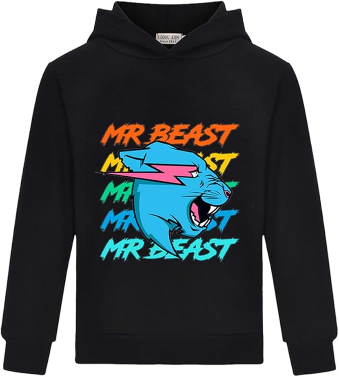 LaughZuaia Boys' Lightning Cat Youtuber Hoodie & Jogger Set