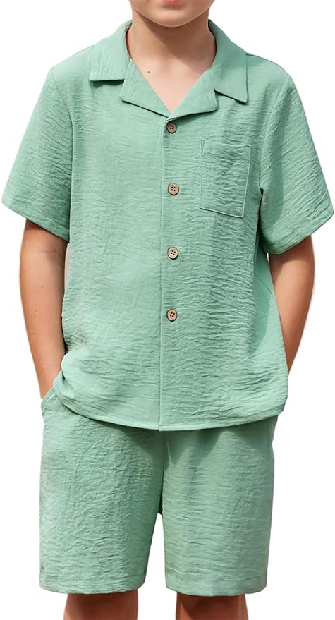 Boys' Hawaiian 2-Piece Summer Outfit Set