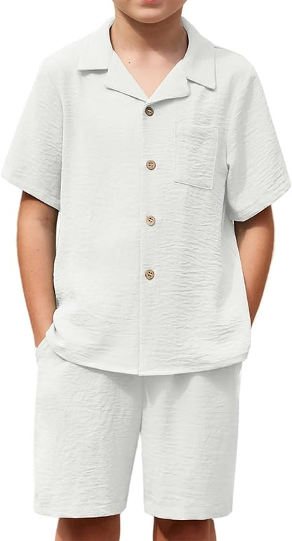 Boys' Hawaiian 2-Piece Summer Outfit Set