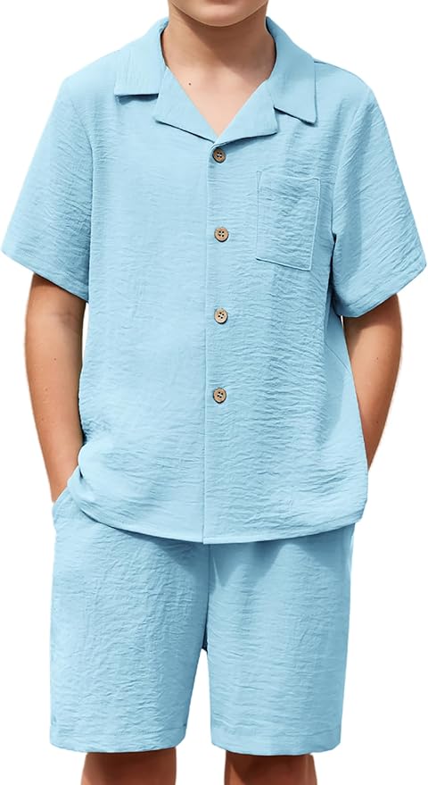 Boys' Hawaiian 2-Piece Summer Outfit Set