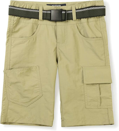 Boys' Quick-Dry Cargo Shorts – Outdoor Hiking Style