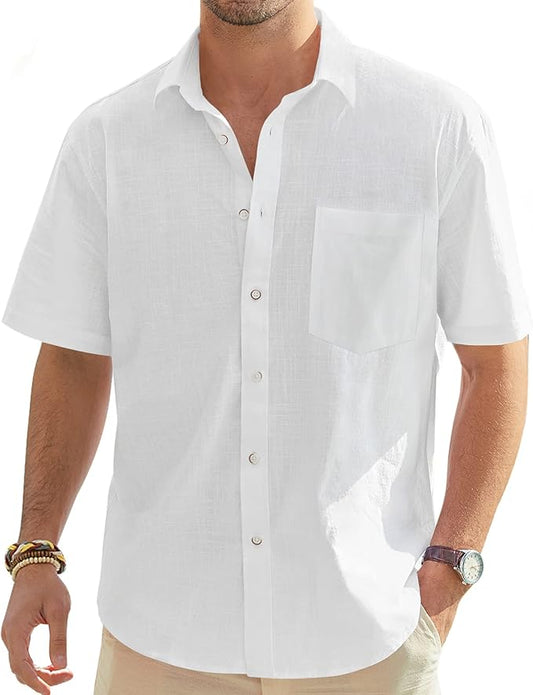 Men’s Linen Short Sleeve Shirt