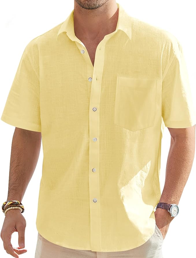 Men’s Linen Short Sleeve Shirt