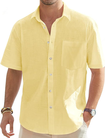 Men’s Linen Short Sleeve Shirt