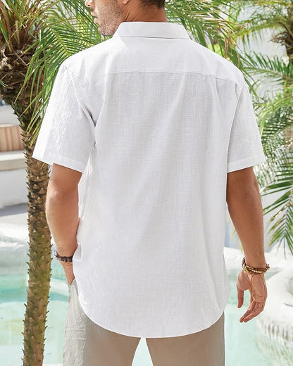 Men’s Linen Short Sleeve Shirt