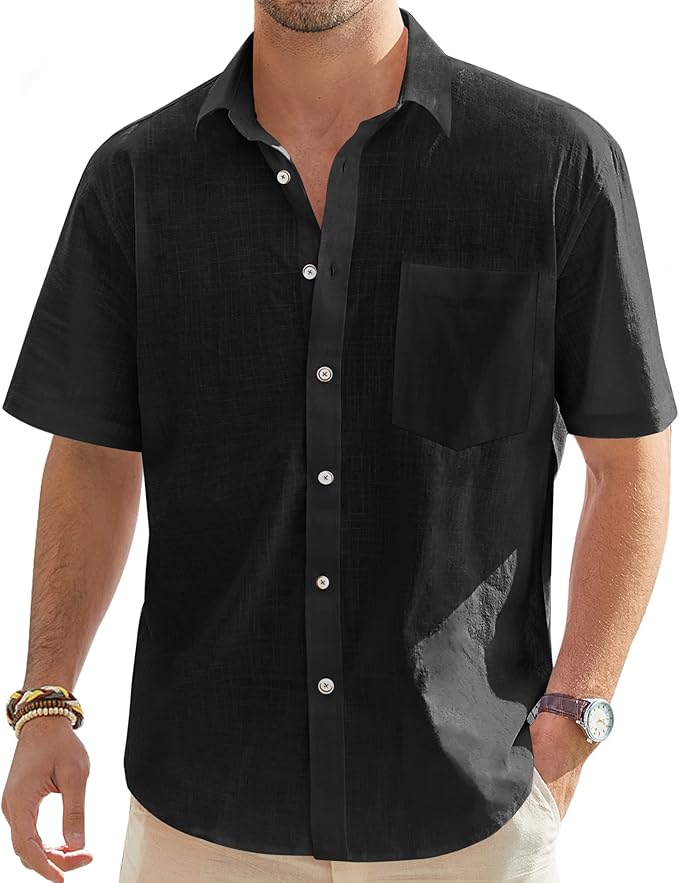 Men’s Linen Short Sleeve Shirt