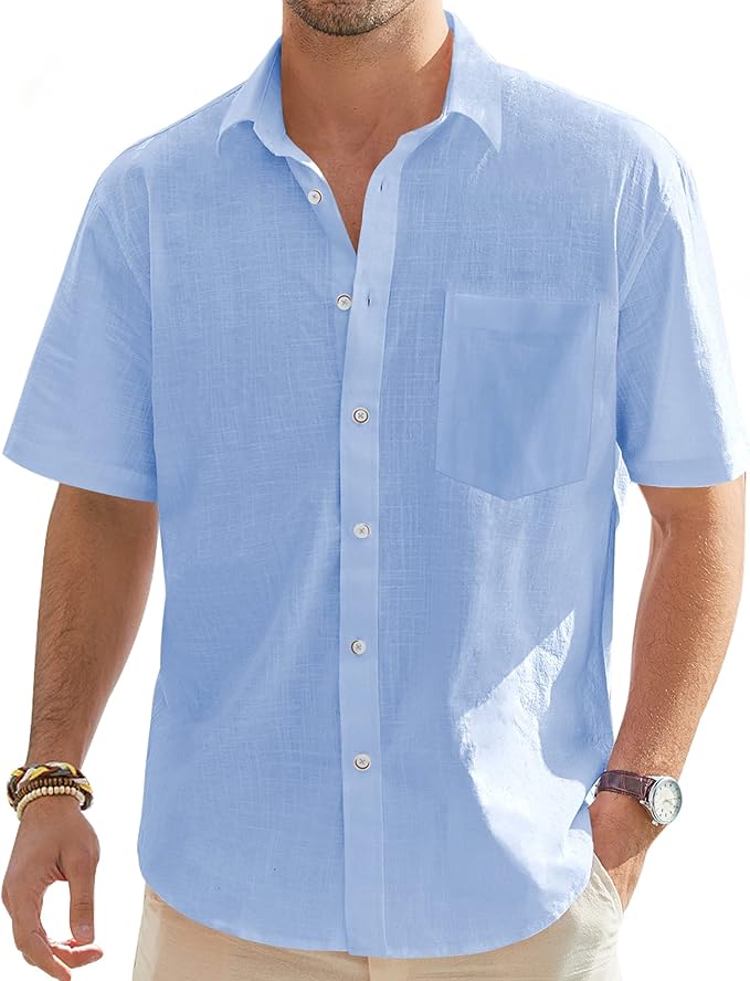 Men’s Linen Short Sleeve Shirt