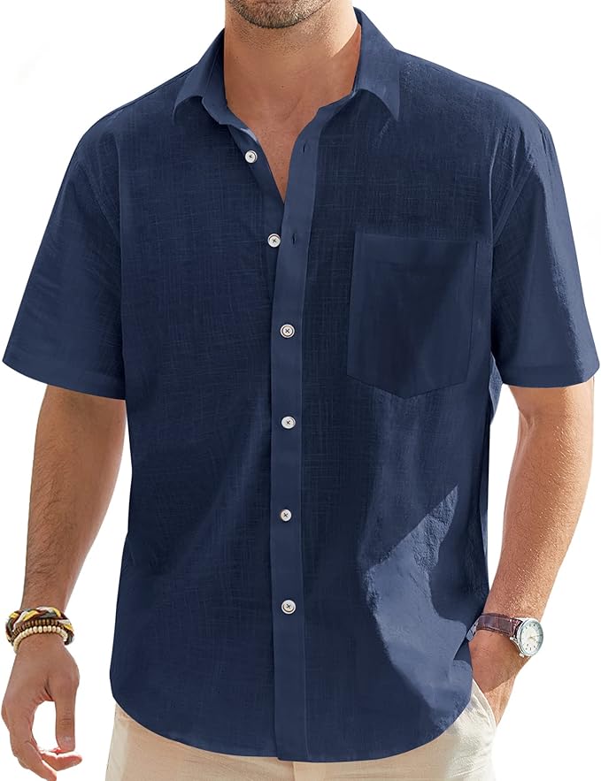 Men’s Linen Short Sleeve Shirt
