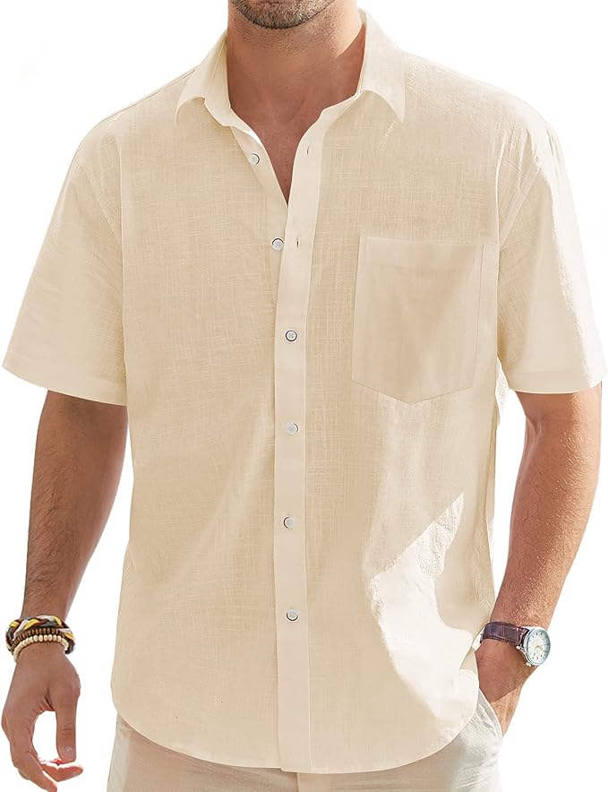 Men’s Linen Short Sleeve Shirt
