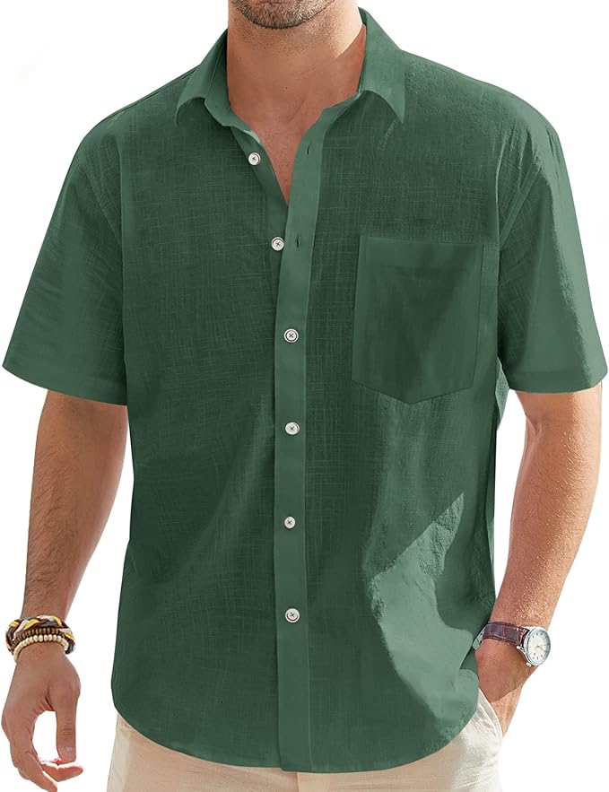 Men’s Linen Short Sleeve Shirt