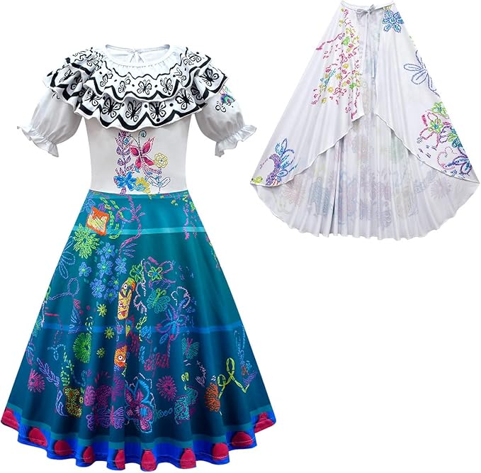 Girls' Mirabel Costume Dress – Cosplay Outfit