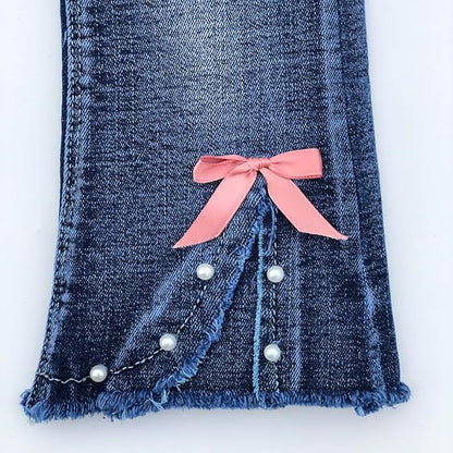Girls' Pullover Sweater & Jeans Set