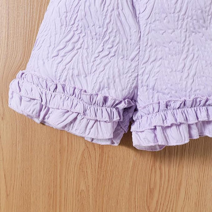 Toddler Girls’ Puff Sleeve Top & Shorts Set