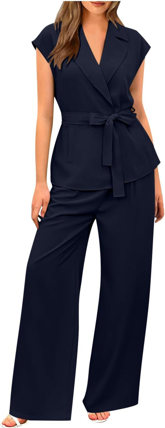 Generic Women's Summer Blazer & Trousers Set