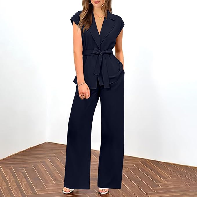 Generic Women's Summer Blazer & Trousers Set