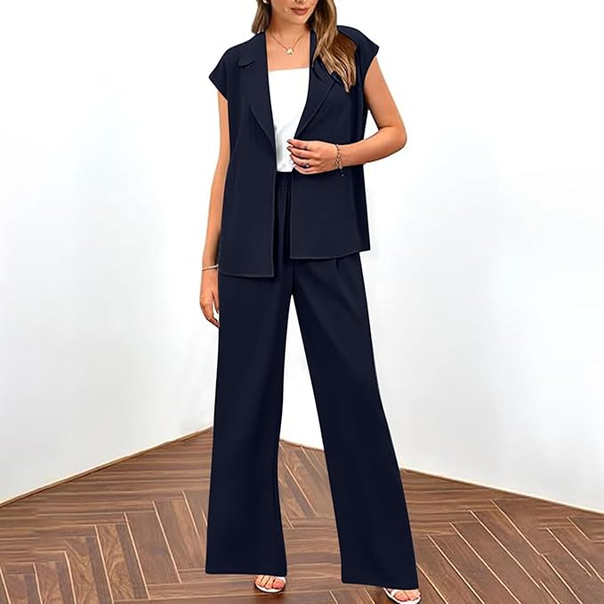 Generic Women's Summer Blazer & Trousers Set