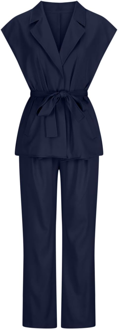 Generic Women's Summer Blazer & Trousers Set