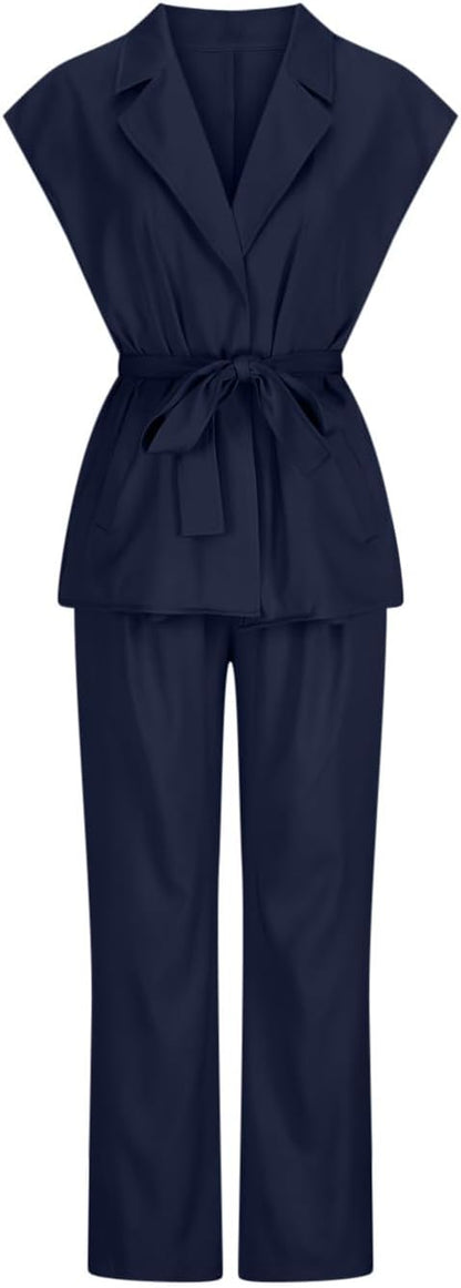 Generic Women's Summer Blazer & Trousers Set